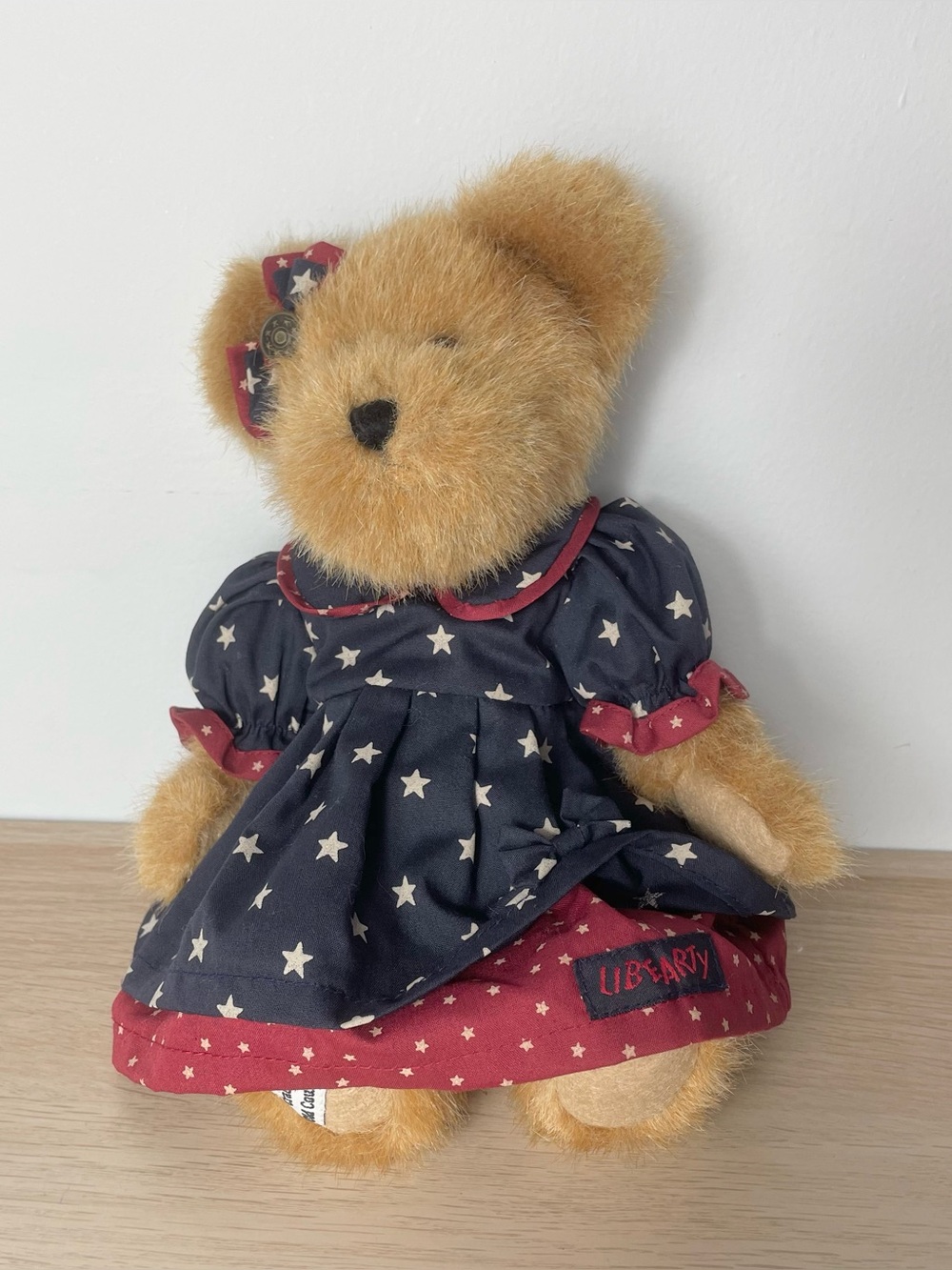 Vintage Boyds Bears Maddison Bearyproud LiBearty Dress Cracker Barrel Plush